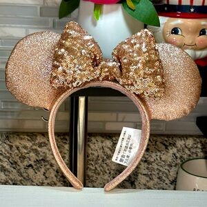 Disney Rose gold Sequin Mickey Ears